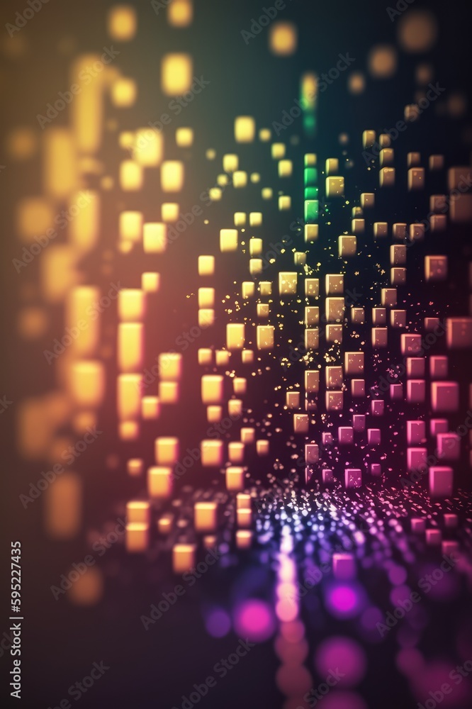 Obraz premium Abstract technology wallpaper deaign, made with generative ai