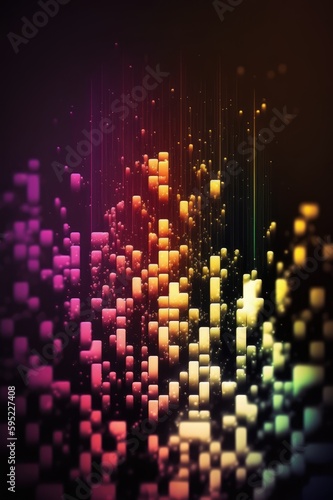 abstract cubes wallpaper design, made with generative ai