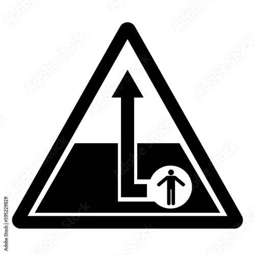 Warning Confined Space Symbol Sign, Vector Illustration, Isolate On White Background Label. EPS10