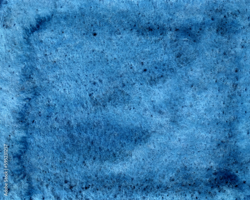 Abstract hand painted dark blue  on textured background