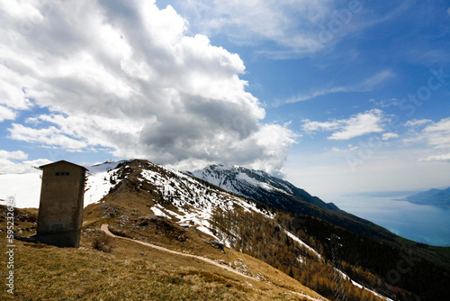 Peak of Monte Baldo. Malcesine. Italy