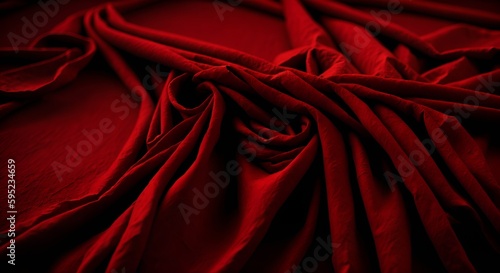 Fondo de textura de sábanas lujosas de terciopelo rojas photo