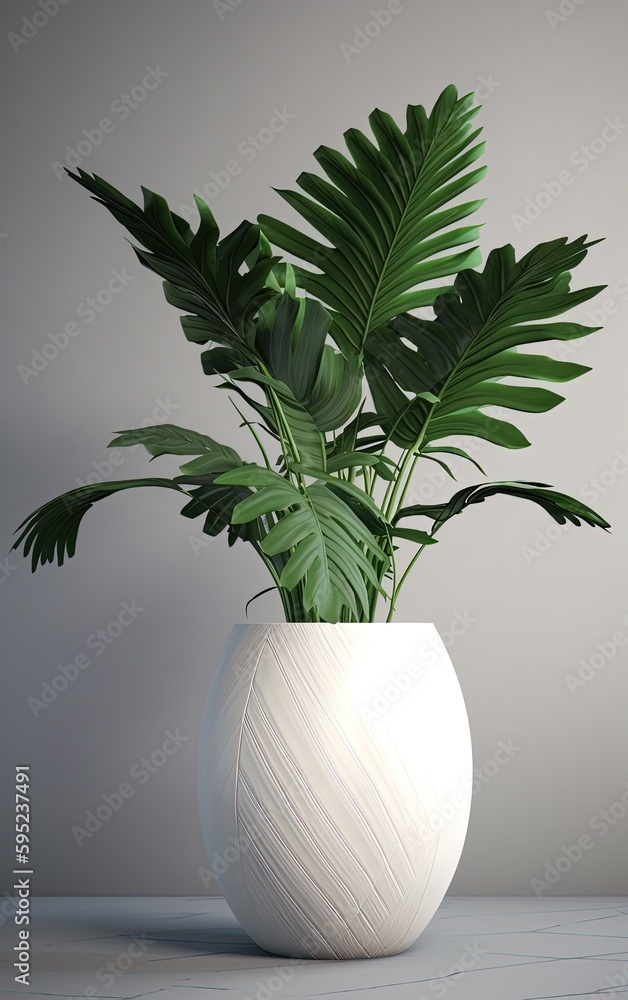 white monstera plant on a white background white monstera plant on a white background