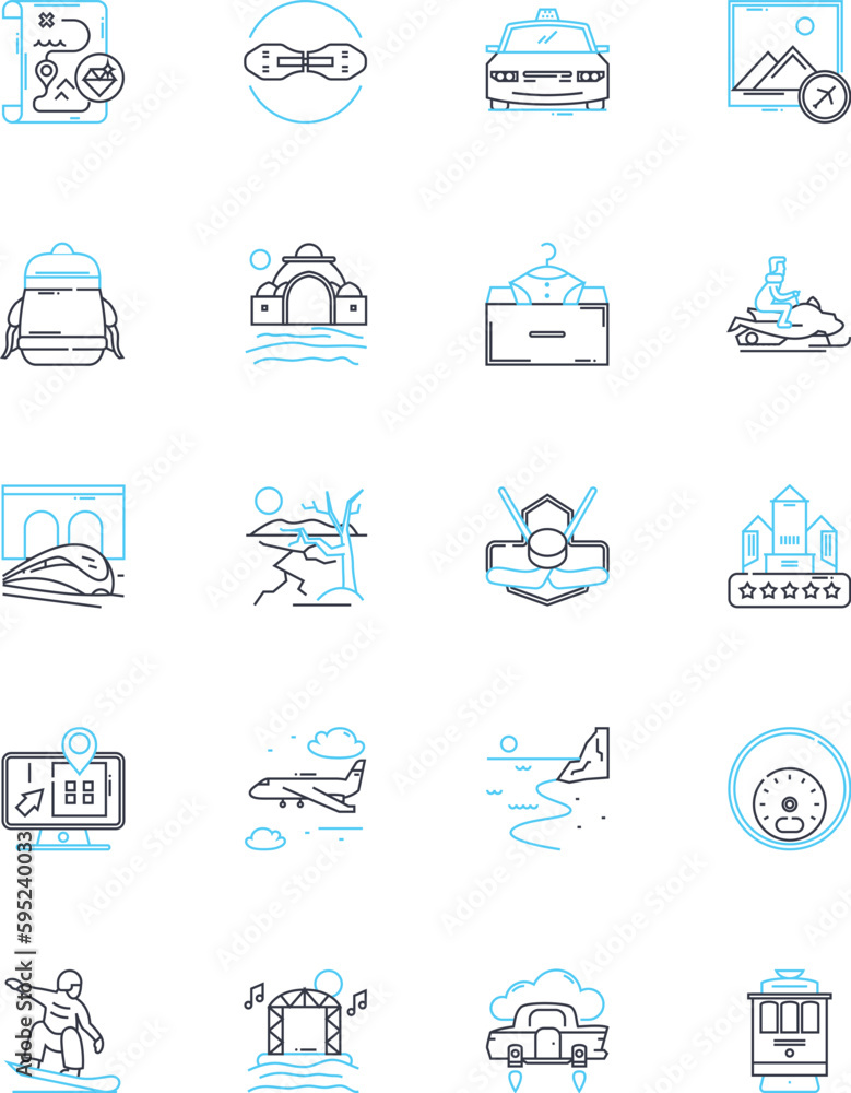 Weekend retreat linear icons set. serenity, relaxation, rejuvenation, tranquility, solitude, mindfulness, meditation line vector and concept signs. introspection,wellness,nature outline illustrations Weekend retreat linear icons set. serenity, relaxation, rejuvenation, tranquility, solitude, mindfulness, meditation line vector and concept signs. introspection,wellness,nature outline illustrations
