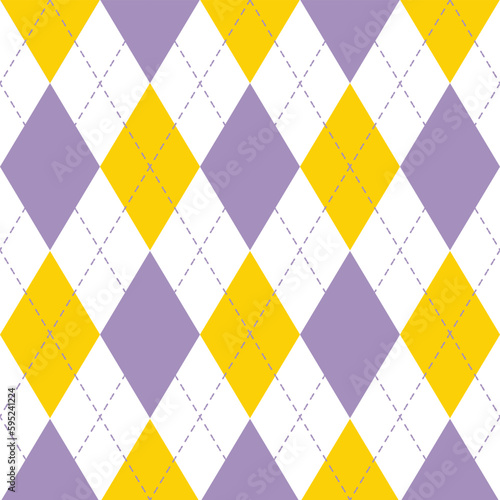 Diamonds simple shape seamless pattern for knitting fabric.