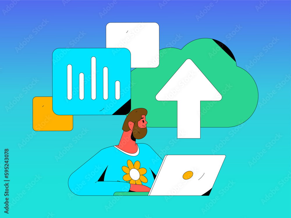 Business collaboration cloud computing flat vector concept operation hand drawn illustration
Business collaboration cloud computing flat vector concept operation hand drawn illustration
