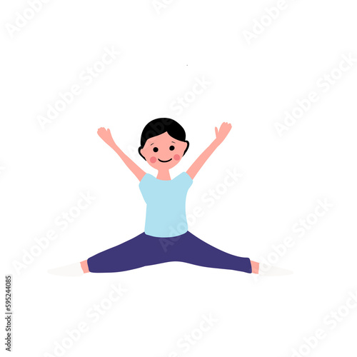 Woman doing yoga 