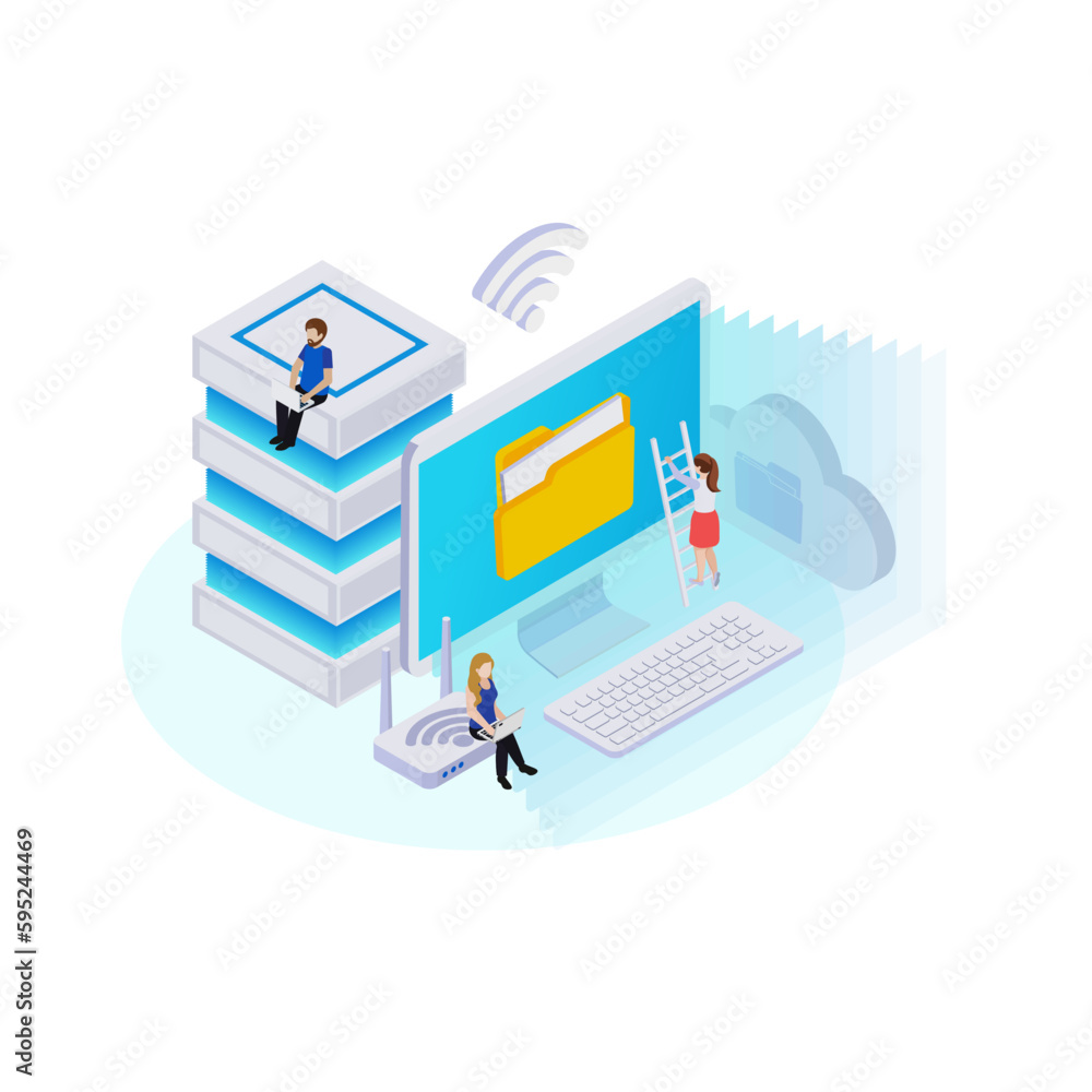 Wireless Technology Concept Wireless Technology Concept