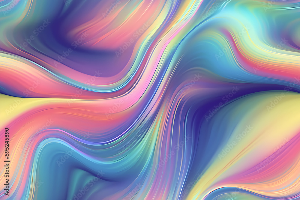 Abstract reflective purple wavy abstract background, an idyllic iridescent wavy texture, rainbow color wave, Holographic Foil, generative ai Abstract reflective purple wavy abstract background, an idyllic iridescent wavy texture, rainbow color wave, Holographic Foil, generative ai