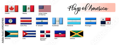 Flaggen Amerika (Nordamerika, Mittelamerika, Karibik)