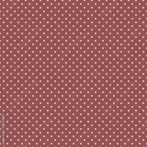 Marsala Polka Dot Seamless Pattern Background