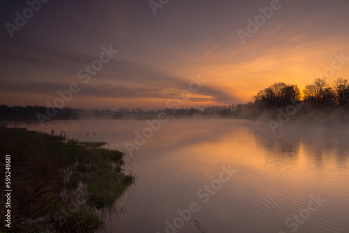 Sunrise over the ponds in Lesser Poland © Mariusz