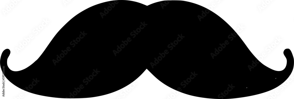 Fototapeta premium mustache icon vector symbol design illustration