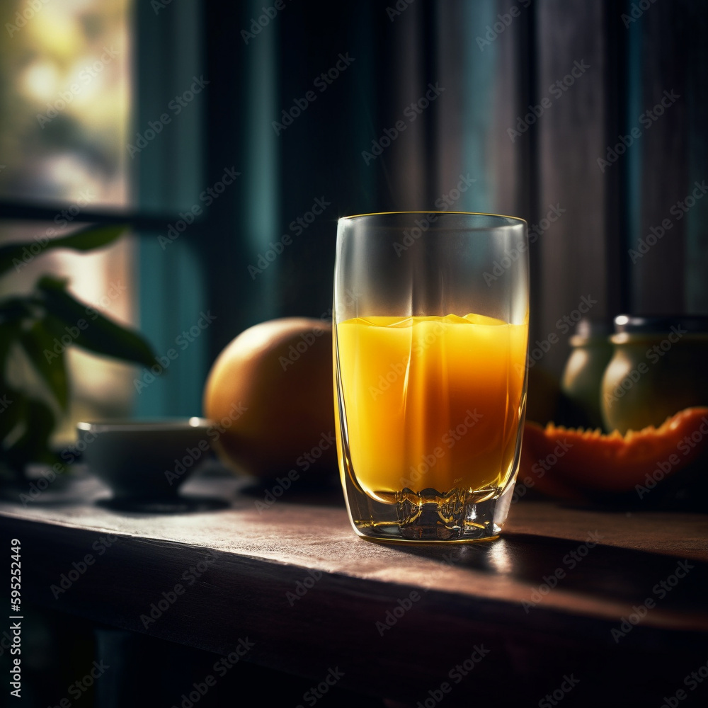 Fresh Mango Juice in a Glass made with Fresh Mangoes Fresh Mango Juice in a Glass made with Fresh Mangoes