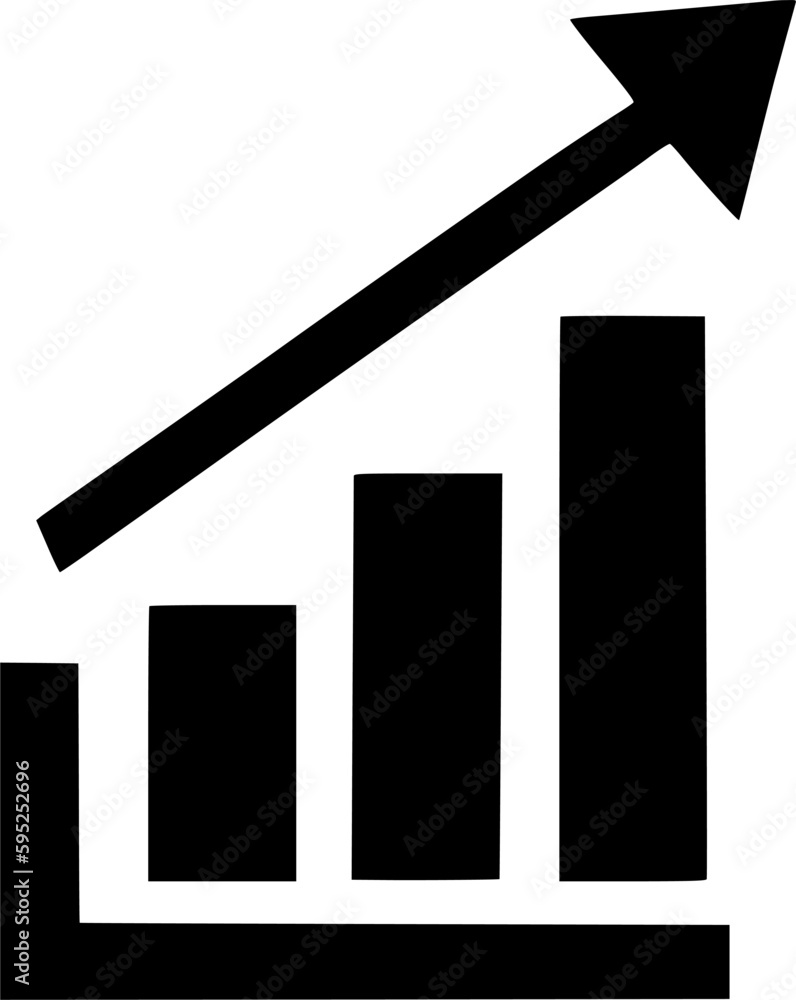 bar graph growth chart icon vector symbol design illustration bar graph growth chart icon vector symbol design illustration
