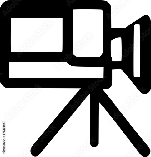 documentary video camera icon vector symbol design illustration