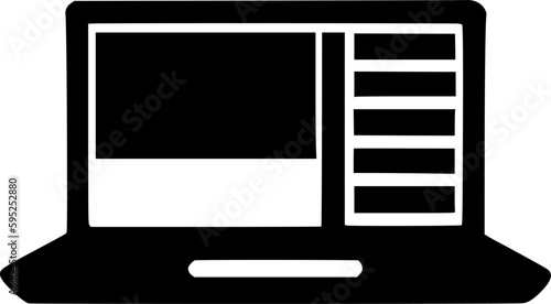 Laptop icon vector symbol design illustration