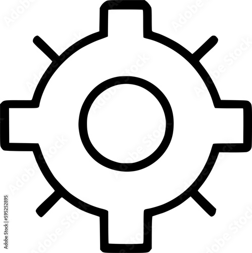 gear icon vector symbol design illustration
