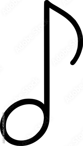 musical note icon vector symbol design illustration