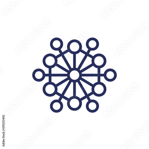 complexity line icon on white