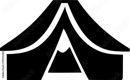Tent icon vector symbol design illustration