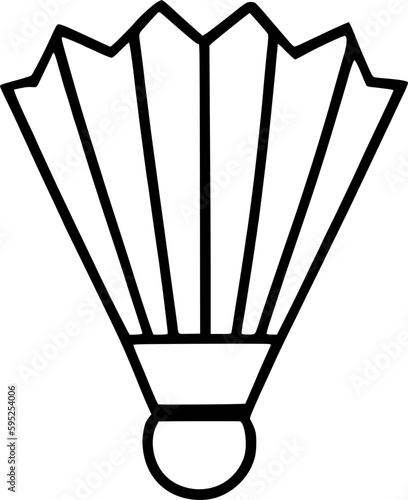 shuttlecock icon vector symbol design illustration