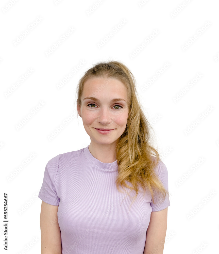 Portrait of a happy, young, smiling girl. Blonde hair, casual clothes, on a white background. Isolated. Copy space.
Portrait of a happy, young, smiling girl. Blonde hair, casual clothes, on a white background. Isolated. Copy space.