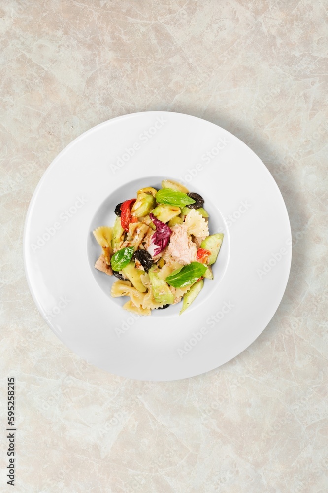 Healthy tasty fresh salad with vegetables Healthy tasty fresh salad with vegetables