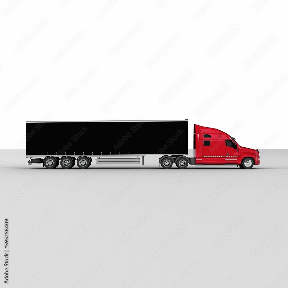 3d rendering of a large red pickup truck 3d rendering of a large red pickup truck