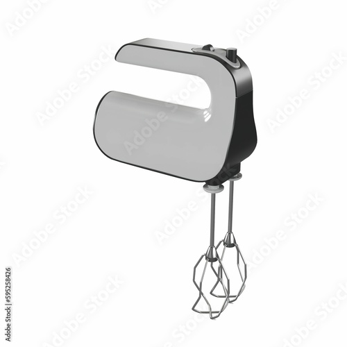 3d rendering of a kitchen hand mixer