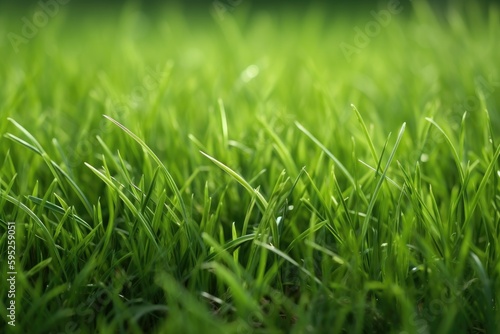 green grass background, ai generative