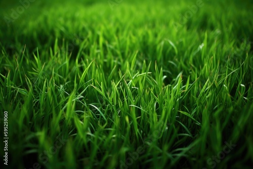 green grass background, ai generative