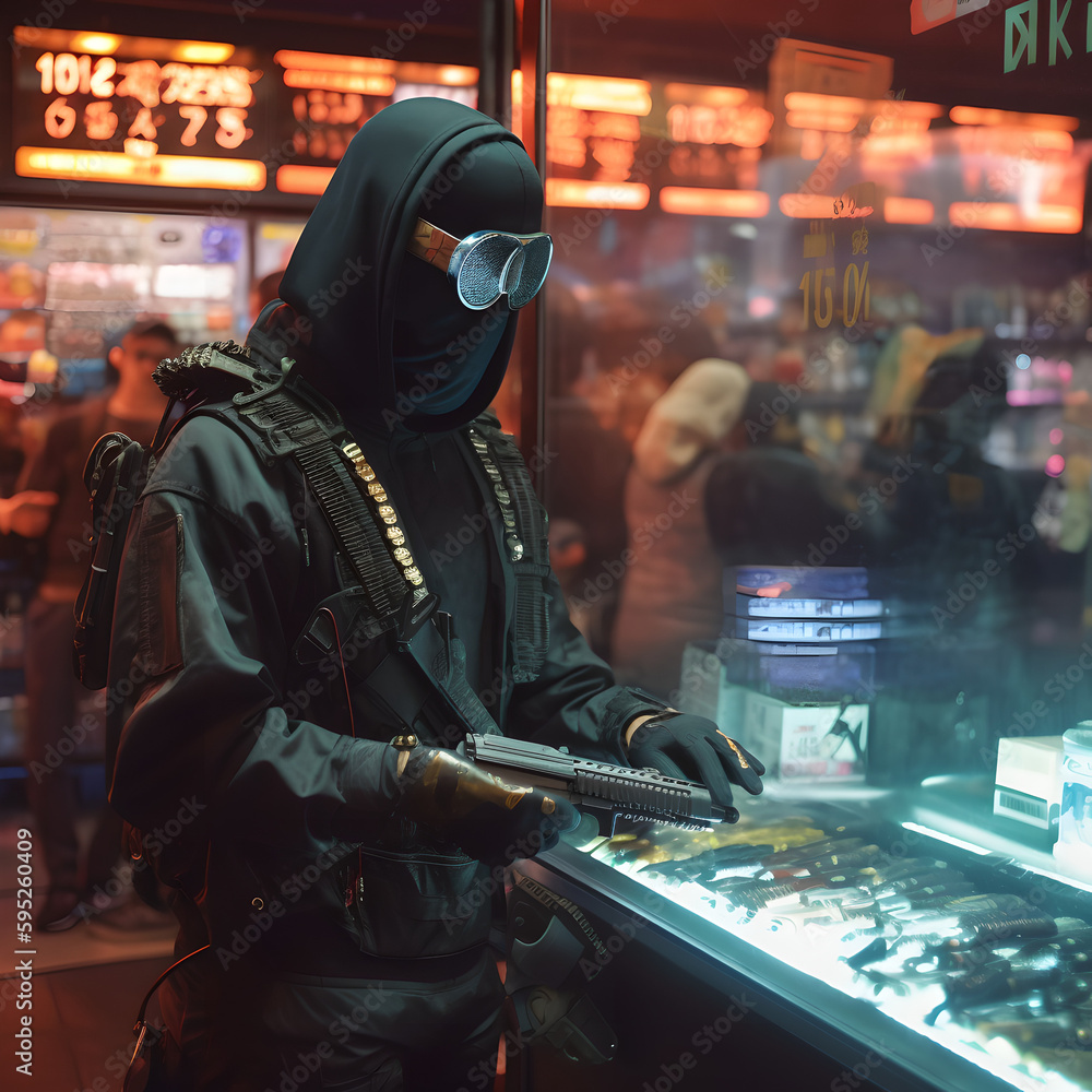 Cyberpunk mercenary Cyberpunk mercenary