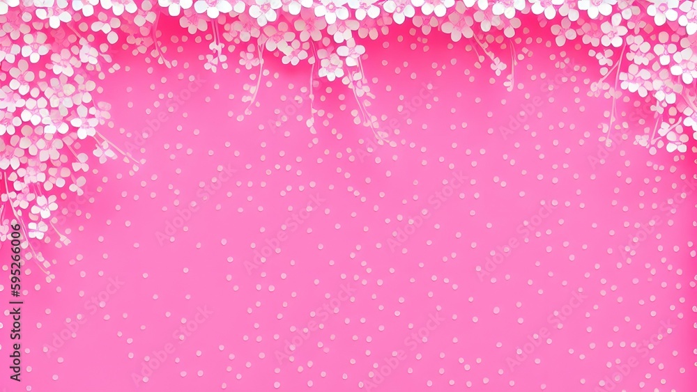 Background with Floral Border Background with Floral Border