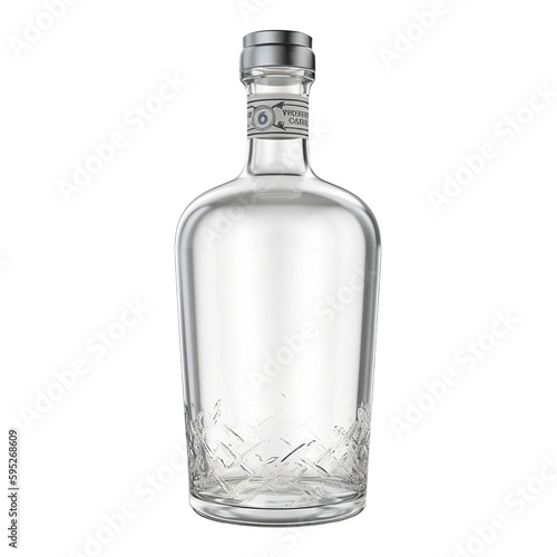 glass bottle isolated transparent background