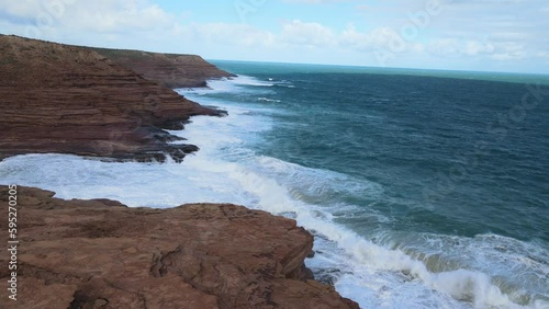 Stormy day off Kalbari coastline - Western Australia