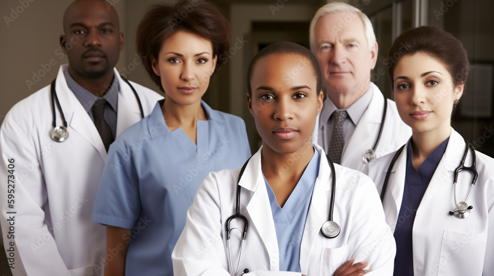 Fototapeta premium A diverse group of doctors 