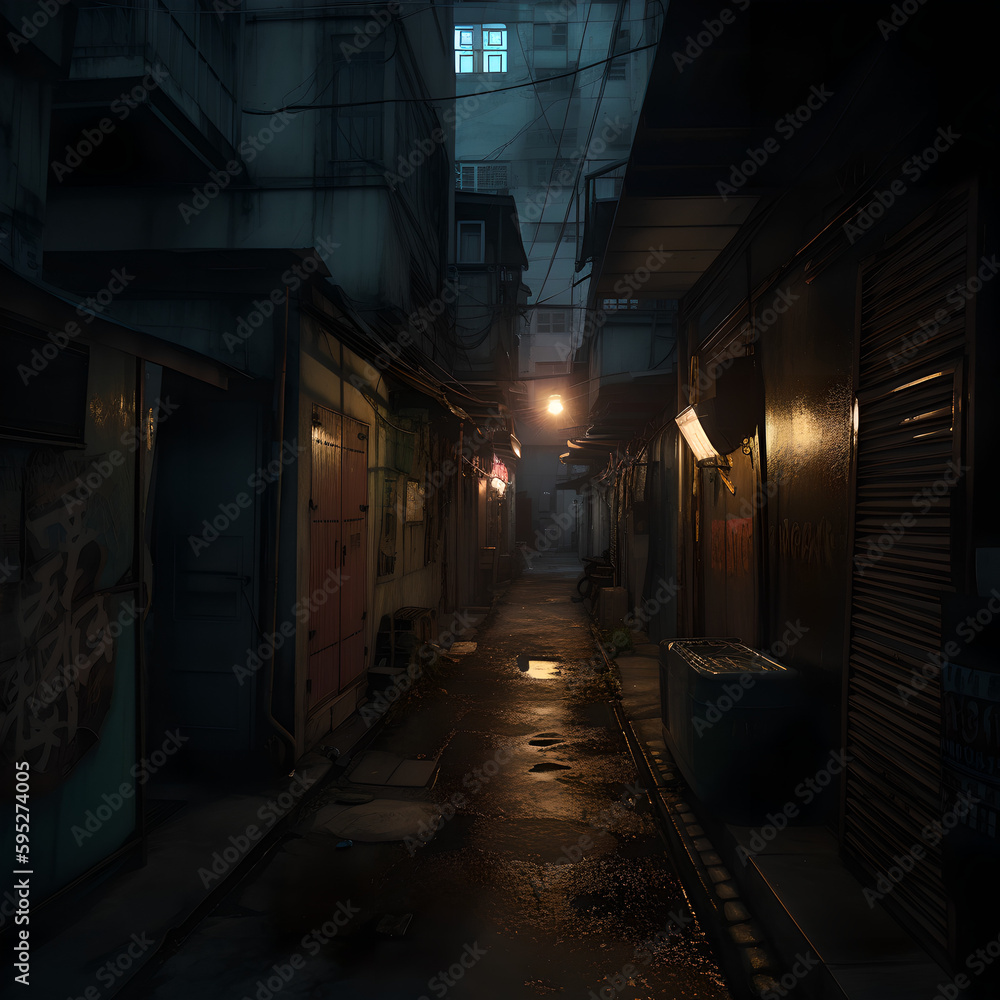 Dark back alley