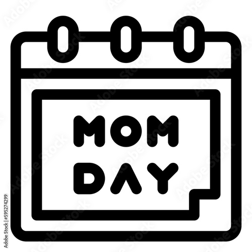 Mother Day Line Icon