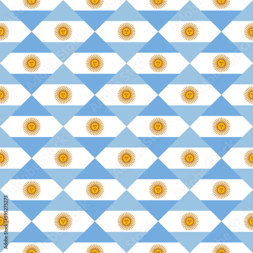 seamless argentinian flag pattern. vector illustration