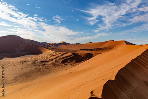 Sand dunes  Namib Desert  Namibia