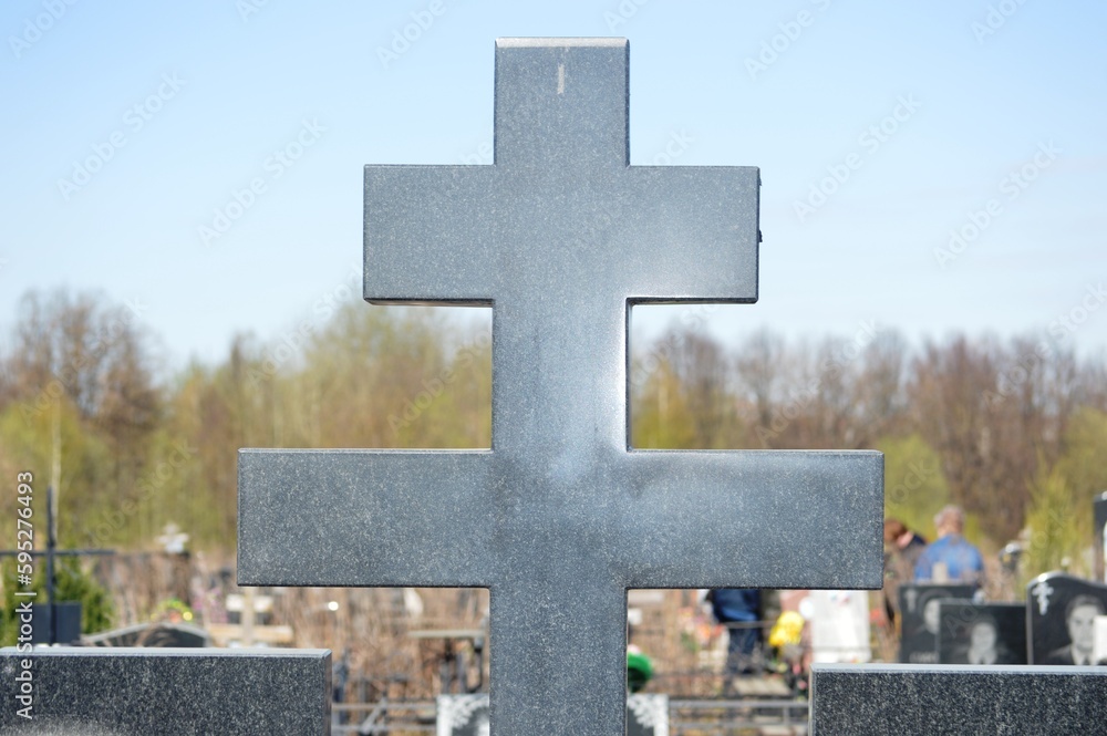 cross on the cemetery