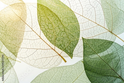 Translucent Leaves from Above. A Free Top-View Photo