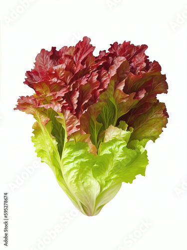 Red Lettuce Fresh and Organic Illustration | AI Generated