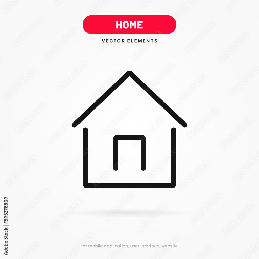 Minimal modern home, homepage, base, main page, house push button icon emblem symbol, sign. 3d blue home icon. Mobile app icons. Device UI UX mockup. Isolated vector elements. Minimal modern home, homepage, base, main page, house push button icon emblem symbol, sign. 3d blue home icon. Mobile app icons. Device UI UX mockup. Isolated vector elements.