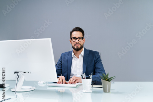 Businessman Working At The Office
