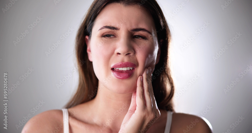 Sore Tooth And Decay. Woman Dental Health Sore Tooth And Decay. Woman Dental Health