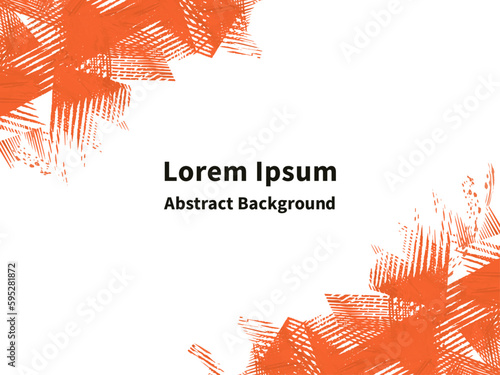 スタンプを重ねて押したようなグランジテイストの抽象的なバックグラウンド デザイン オレンジ