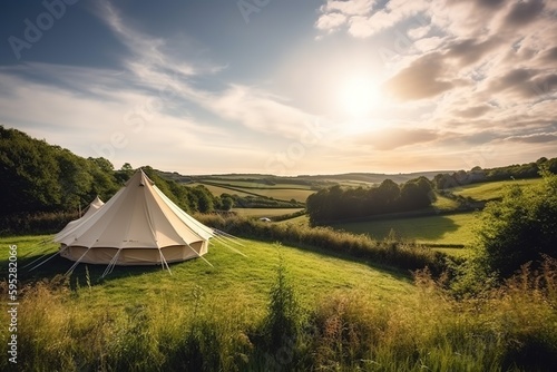 camping tent on a green ground © Yash