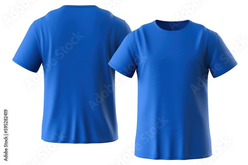 professional mockup of a blank royal blue t-shirt